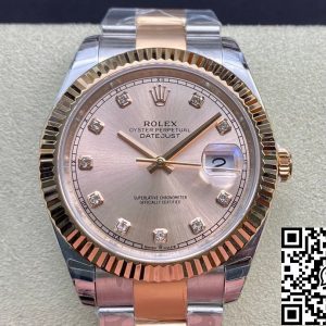 Replica Rolex Datejust M126331-0007 41MM 1:1 Best Edition EW Factory V3 Pink Dial