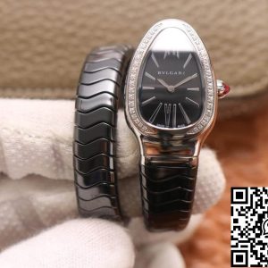 Replica Bvlgari Serpenti 1:1 Best Edition BV Factory Ceramic Black Dial
