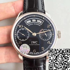 Replica IWC Portugieser Annual Calendar IW503502 YL Factory 1:1 Best Edition Swiss ETA52850 Black Dial