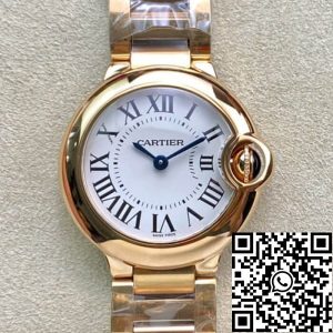 Replica Ballon Bleu De Cartier 28MM WGBB0007 1:1 Best Edition V6 Factory White Dial