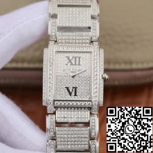 Replica Patek Philippe 4908/101G-001 White Gold Ladies Twenty 1:1 Best Edition Swiss Quartz E15