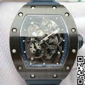 Replica Richard Mille RM055 1:1 Best Edition KV Factory Dark Blue Strap