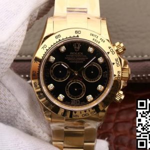 Replica Rolex Daytona Cosmograph M116508-0008 1:1 Best Edition JH Factory Yellow Gold Diamonds Dial