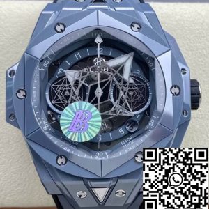 Replica Hublot Big Bang Sang Bleu II 418.FX.8007.RX.MXM21 1:1 Best Edition BB Factory Gray Ceramic