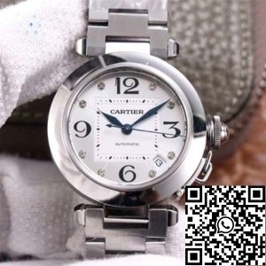 Replica Cartier Pasha W31073M7 1:1 Best Edition V9 Factory Silver Dial Swiss Cal.049
