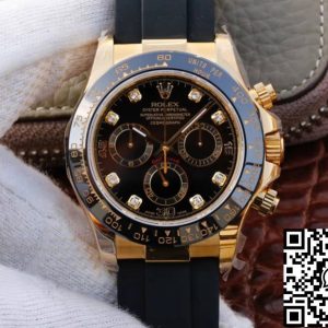 Replica Rolex Daytona Cosmograph M116518ln-0046 1:1 Best Edition JH Factory Black Dial