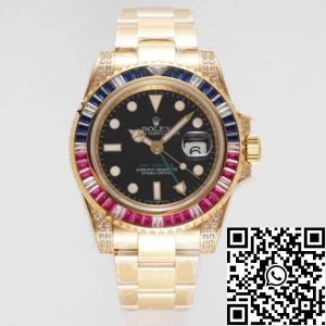 Replica Rolex GMT Master II 116758 SAru-78208 1:1 Best Edition ROF Factory Black Dial Swiss ETA2836