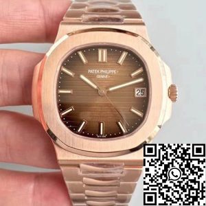 Replica Patek Philippe Nautilus 5711/1R-001 PF Factory 1:1 Best Edition Swiss ETA324 Brown Textured Dial