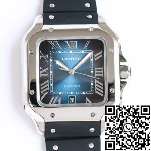 Replica Cartier Santos WSSA0030 1:1 Best Edition GF Factory V2 Rubber Strap