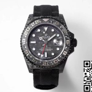 Replica Rolex GMT-MASTER II Diw 1:1 Best Edition Carbon Fiber Black Fabric Strap