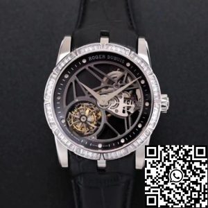 Replica Roger Dubuis Excalibur RDDBEX0393 1:1 Best Edition JB Factory Tourbillon V3 Diamond Swiss RD505SQ