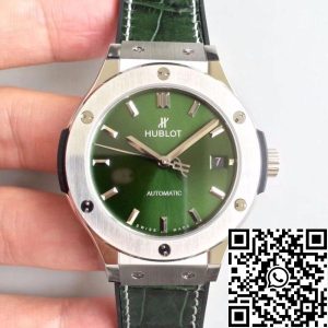Replica Hublot Classic Fusion 511.NX.8970.LR JJ Factory Mechanical Watches 1:1 Best Edition Swiss ETA2892 Green Dial