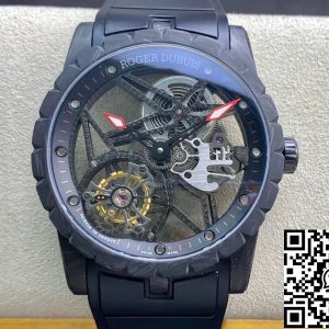 Replica Roger Dubuis Excalibur DBEX0577 1:1 Best Edition BBR Factory Tourbillon Skeleton Dial