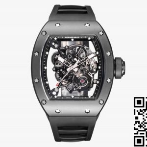 Replica Richard Mille RM-055 1:1 Best Edition BBR Factory Ceramic Skeleton Dial