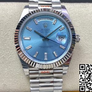 Replica Rolex Day Date M228236-0006 1:1 Best Edition EW Factory Ice Blue Dial