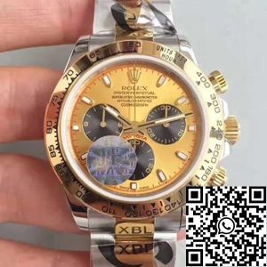 Replica Rolex Daytona Cosmograph 116503 JF Factory Men Watches 1:1 Best Edition Swiss ETA7750 18K Yellow Gold Plated
