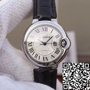 Replica Ballon Bleu De Cartier W6920086 33mm 1:1 Best Edition White Textured Dial Swiss ETA 2671