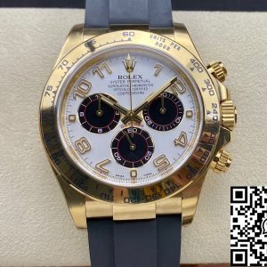 Replica Rolex Cosmograph Daytona 116528 1:1 Best Edition Clean Factory Rubber Strap