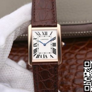 Replica Cartier Tank W5200025 1:1 Best Edition K11 Factory Rose Gold