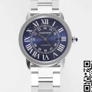 Replica RONDE DE CARTIER WSRN0023 1:1 Best Edition AF Factory Blue Dial