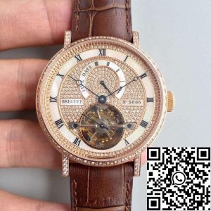 Replica Breguet Classique Complications 5317BR/12/9V6 1:1 Best Edition Swiss Tourbillon Brown Leather Strap