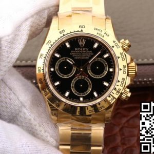 Replica Rolex Daytona Cosmograph M116508-0004 1:1 Best Edition JH Factory Black Dial