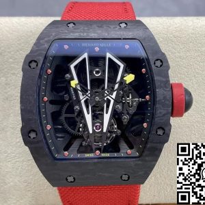 Replica Richard Mille RM27-03 Tourbillon 1:1 Best Edition BBR Factory Black Carbon Fiber Case
