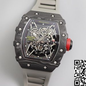 Replica Richard Mille RM035 1:1 Best Edition KV Factory V3 Black Carbon Fiber Case