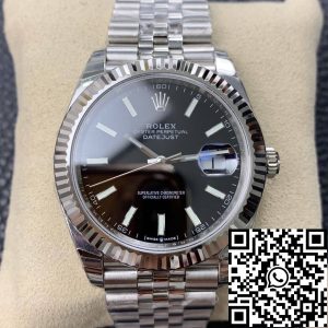 Replica Rolex Datejust M126334-0018 1:1 Best Edition EW Factory Black Dial