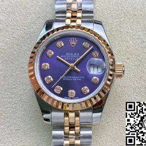 Replica Rolex Datejust M279171-0015 28MM 1:1 Best Edition BP Factory Purple Dial
