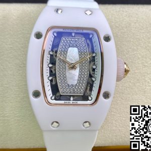Replica Richard Mille RM 07-01 1:1 Best Edition RM Factory Ceramic White Strap