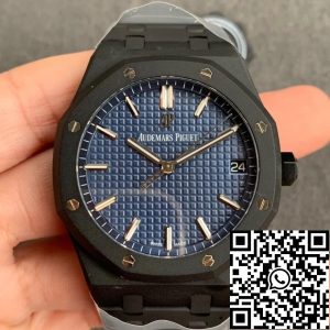 Replica Audemars Piguet Royal Oak 15500 DLC Version 1:1 Best Edition ZF Factory Blue Dial
