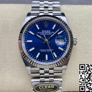 Replica Rolex Datejust M126234-0017 36MM 1:1 Best Edition Clean Factory Blue Dial
