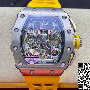Replica Richard Mille RM011 FELIPE MASSA 1:1 Best Edition KV Factory Titanium Steel Case