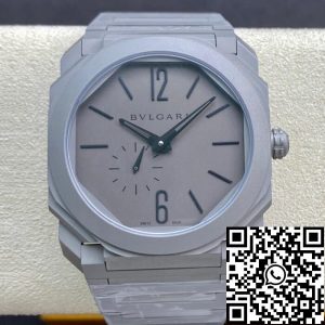 Replica Bvlgari Octo Finissimo 102713 BGO40C14TTXTAUTO 1:1 Best Edition BV Factory Silver Gray Dial