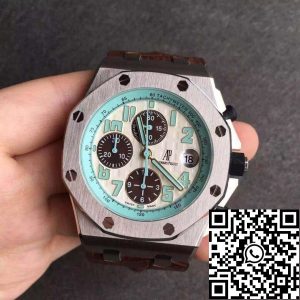 Replica Audemars Piguet Royal Oak Offshore 26187ST.OO.D801CR.01 1:1 Best Edition JF Factory White Dial