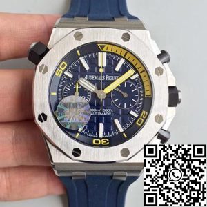 Replica Audemars Piguet Royal Oak Offshore Diver 26703ST.OO.A027CA.01 JF Factory 1:1 Best Edition Swiss ETA3120 Blue Dial