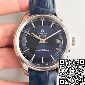 Replica Omega De Ville Hour Vision 431.33.41.21.03.001 3S Factory 1:1 Best Edition Swiss ETA8500 Blue Dial