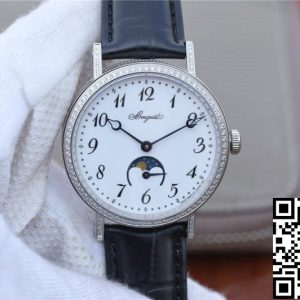 Replica Breguet Classique Moonphase 9088BB/29/964/DD0D 1:1 Best Edition TW Factory White Dial