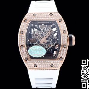 Replica Richard Mille RM035 Americas 1:1 Best Edition KV Factory Rose Gold Diamond Case