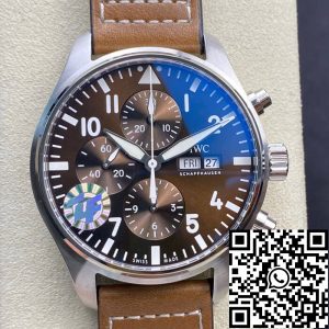 Replica IWC Pilot Chronograph IW377713 ZF Factory 1:1 Best Edition Swiss ETA7750 Brown Dial