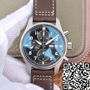 Replica IWC Pilot IW387903 2019 New Spitfire Chronograph ZF Factory 1:1 Best Edition Stainless Steel Case Swiss ETA7750