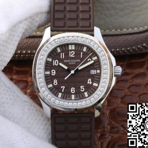 Replica Patek Philippe Aquanaut 5067A-023 1:1 Best Edition PPF Factory Diamond Brown Dial