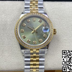 Replica Rolex Datejust M278383RBR-0030 31MM 1:1 Best Edition EW Factory Diamond Bezel