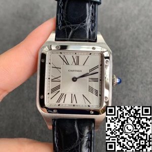 Replica Cartier Santos WSSA0022 Men Watches 1:1 Best Edition Silver-Plated Frosted Dial