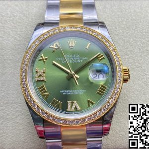 Replica Rolex Datejust M126283RBR-0012 1:1 Best Edition EW Factory Green Dial