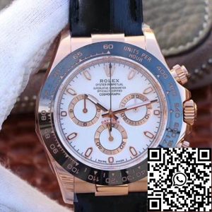 Replica Rolex Daytona Cosmograph 116515 LN Noob Factory 1:1 Best Edition Swiss ETA4130 18K Rose Gold Plated