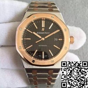 Replica Audemars Piguet Royal Oak 15400 JF Factory 1:1 Best Edition Swiss ETA3120 Black Dial