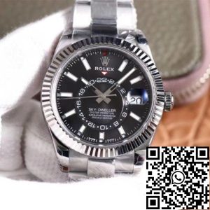 Replica Rolex Sky Dweller M326934-0005 1:1 Best Edition Noob Factory Black Dial Swiss ETA9001