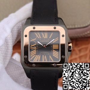 Replica Cartier De Santos 100th Anniversary W2020009 38mm RB Factory 18K Rose Gold 1:1 Best Edition Swiss ETA2892